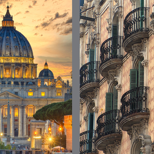 Historische Architekturstile und ihre Farbpaletten: von der Romanik bis zum Jugendstil