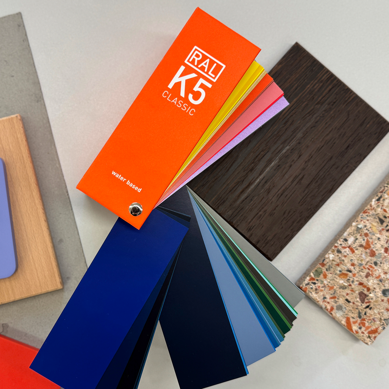 RAL K5 Farbfächer seidenmatt - auf Wasserbasis