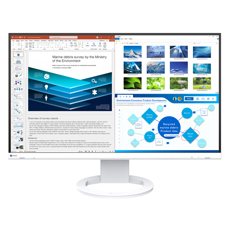 EIZO FlexScan EV2720S 27" WQHD Monitor – Weiß