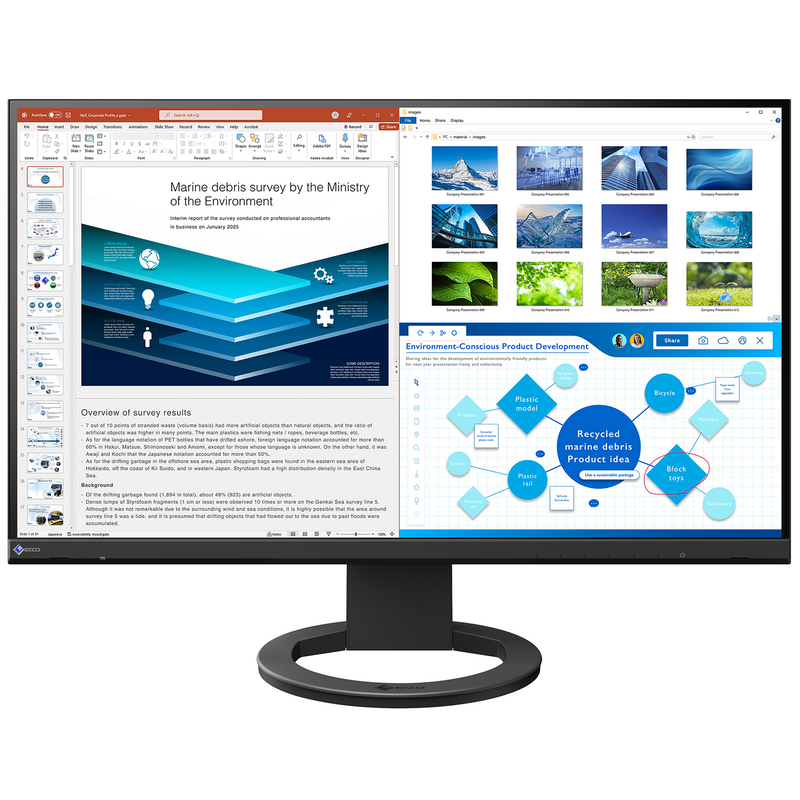 EIZO FlexScan EV2720S 27" WQHD Monitor – Schwarz