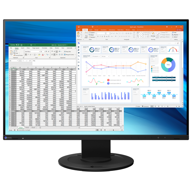 EIZO FlexScan EV2410R 24,1" WUXGA Monitor – Schwarz