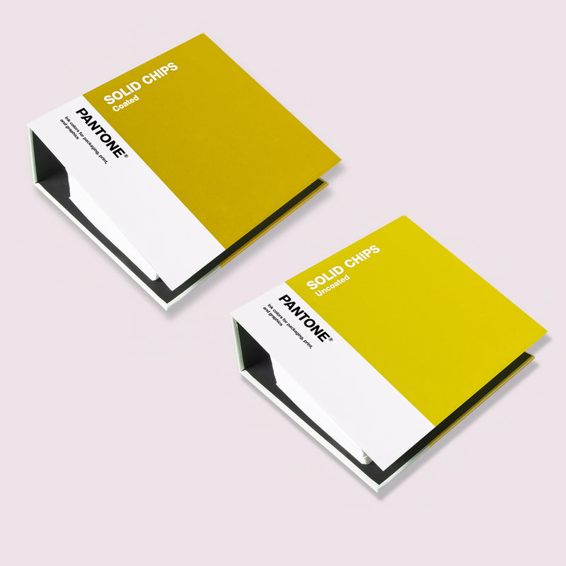 PANTONE Solid Chips Set gestrichen und ungestrichen