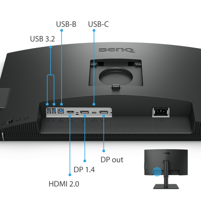 BenQ DesignVue PD2506Q 25-Zoll 2K QHD P3 DisplayHDR 400 USB-C Designer Monitor