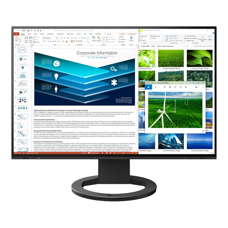 Graf Monitor EIZO FlexScan EV2485-BK 24-Zoll Full HD Monitor - Schwarz — grafipress