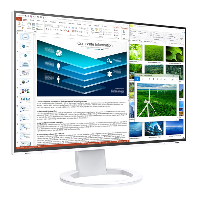 EIZO FlexScan EV2485-WT Moniteur Full HD 24 pouces - Blanc