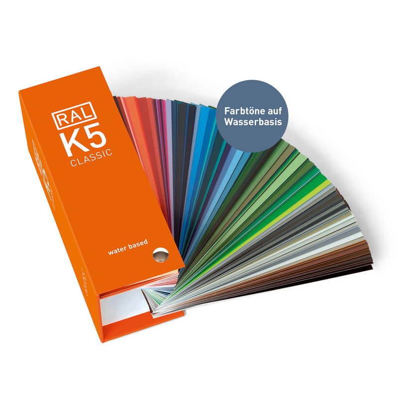 RAL K5 Farbfächer glänzend - auf Wasserbasis