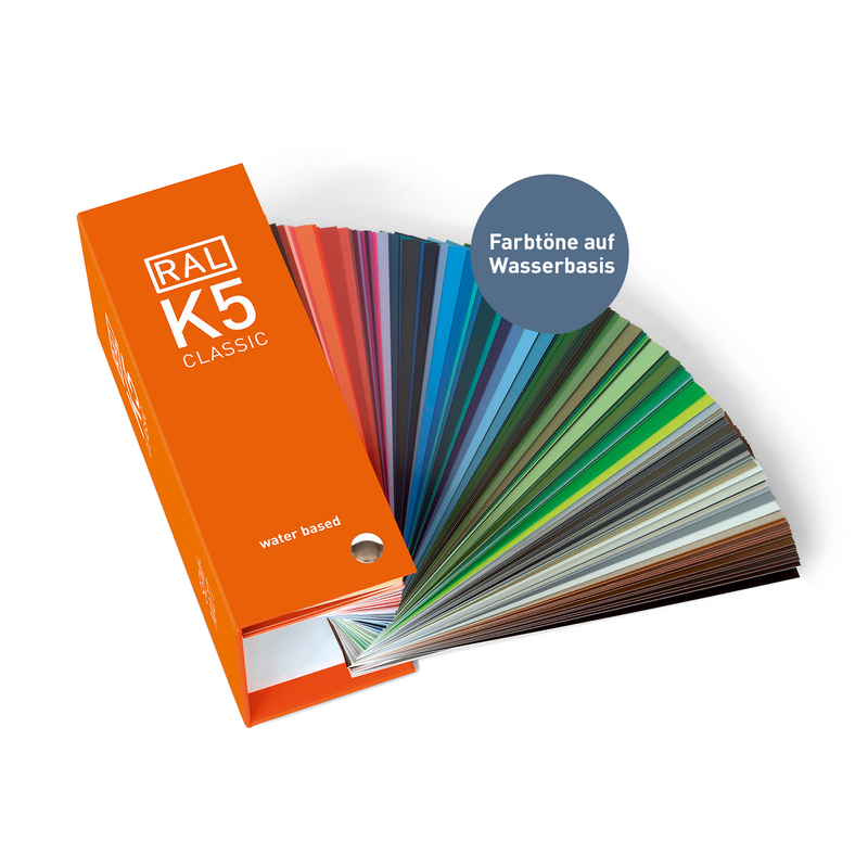 RAL K5 Farbfächer seidenmatt - auf Wasserbasis