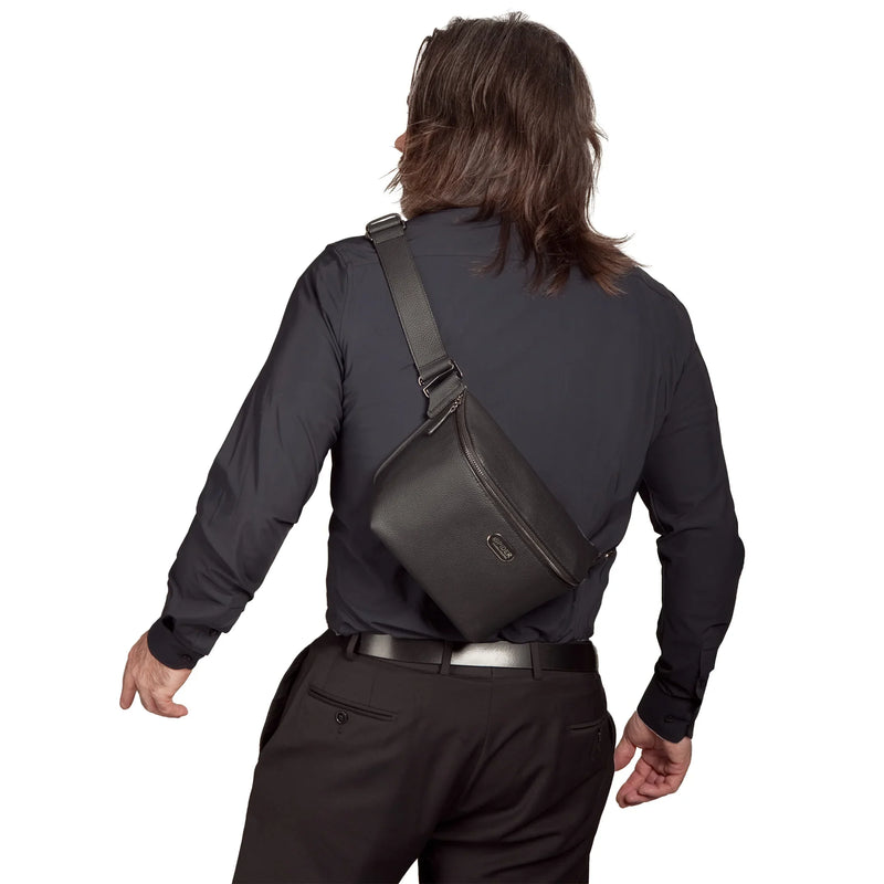 SpiderPro Leather Sling Pouch Black