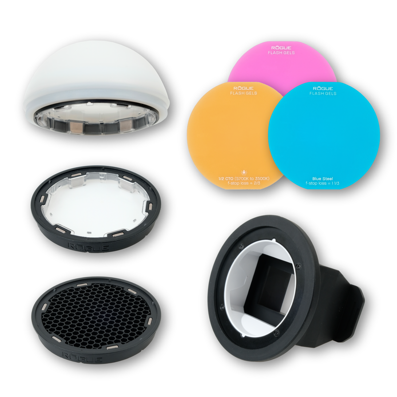 Kit Flash Rond Rogue + Adaptateur Flash Rogue (Standard)