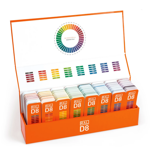RAL D8 Gestaltungsbox mit 8 Farbfächern