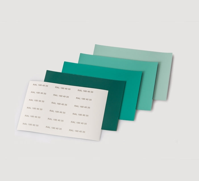 Boîte RAL D6 avec les 1825 feuilles individuelles