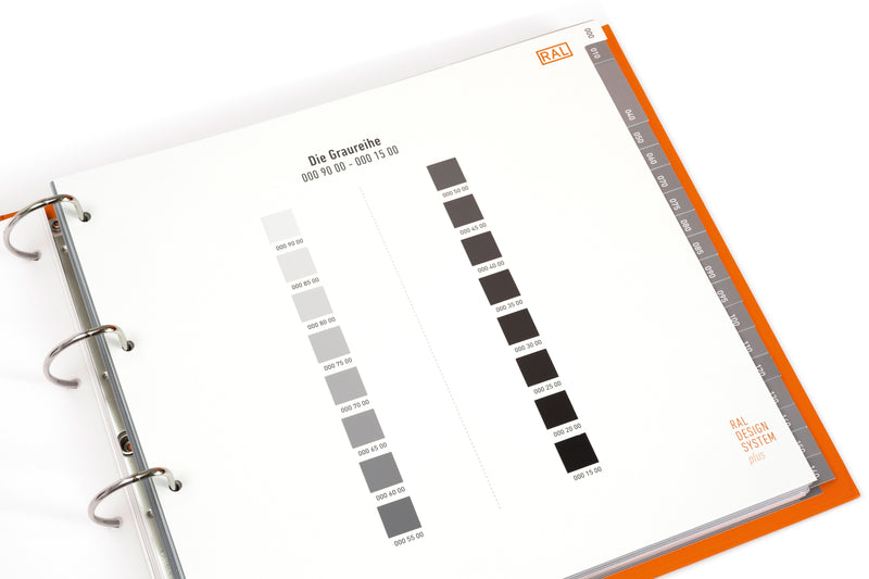 Atlas de couleurs RAL D4 avec toutes les couleurs 1825 RAL DESIGN plus