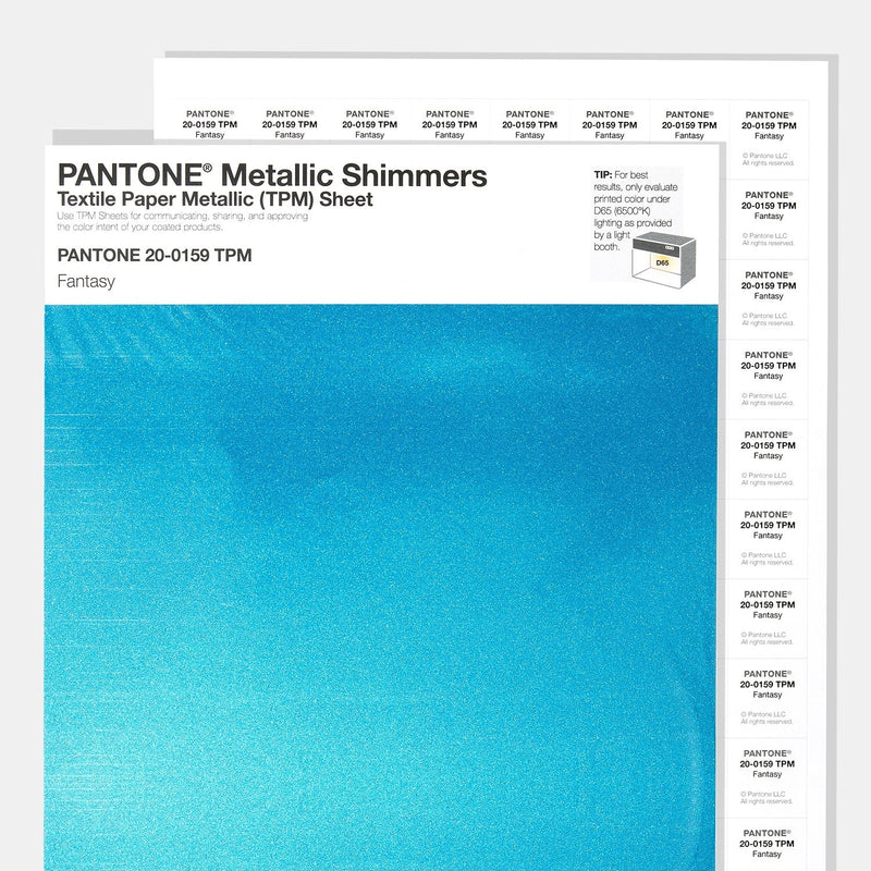 PANTONE FHI Metallic Shimmers TPM Sheet